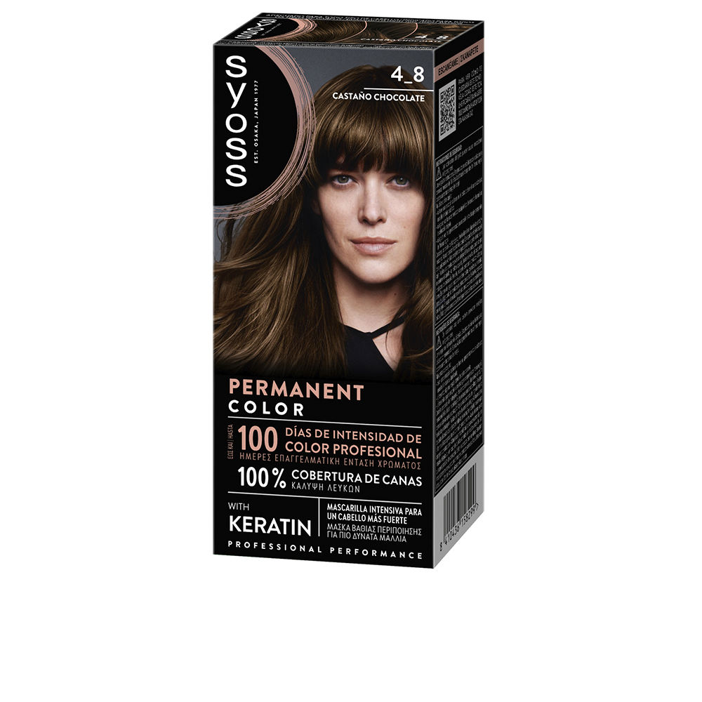 PERMANENT COLOR  #4.8-Castaño Chocolate 1 u